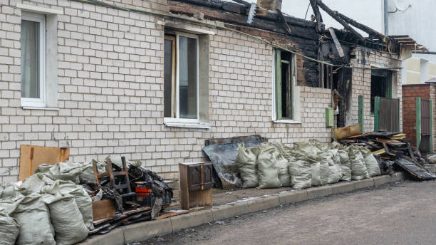 Professional Fire Damage Removal technician working in Abington, PA